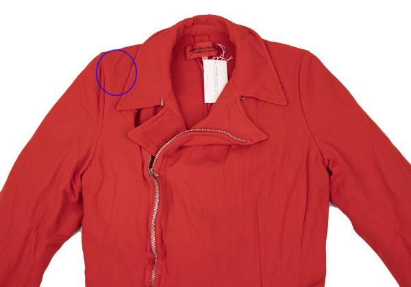 COMME des GARCONS Garment-Dyed Scallop Jacket Red Size M