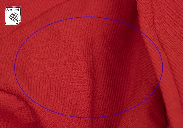 COMME des GARCONS Garment-Dyed Scallop Jacket Red Size M