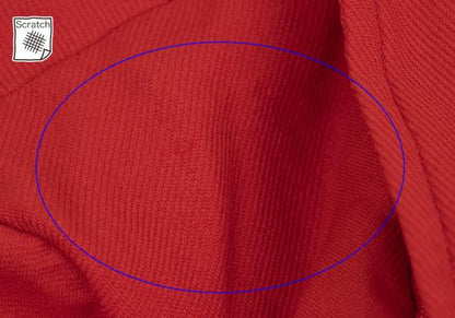 COMME des GARCONS Garment-Dyed Scallop Jacket Red Size M