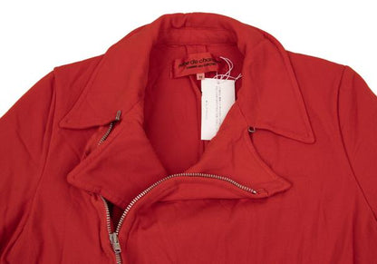 COMME des GARCONS Garment-Dyed Scallop Jacket Red Size M
