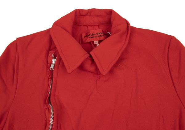 COMME des GARCONS Garment-Dyed Scallop Jacket Red Size M