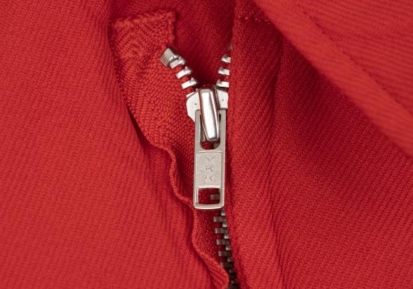 COMME des GARCONS Garment-Dyed Scallop Jacket Red Size M