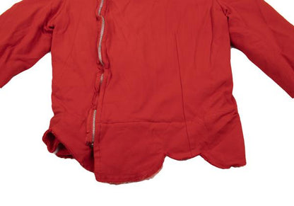 COMME des GARCONS Garment-Dyed Scallop Jacket Red Size M