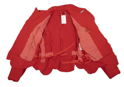COMME des GARCONS Garment-Dyed Scallop Jacket Red Size M