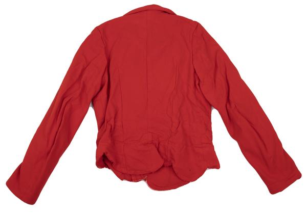 COMME des GARCONS Garment-Dyed Scallop Jacket Red Size M