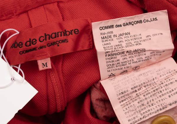 COMME des GARCONS Garment-Dyed Scallop Jacket Red Size M