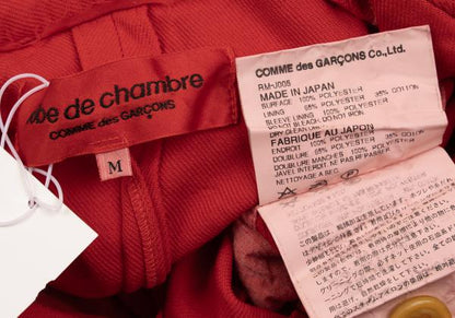COMME des GARCONS Garment-Dyed Scallop Jacket Red Size M