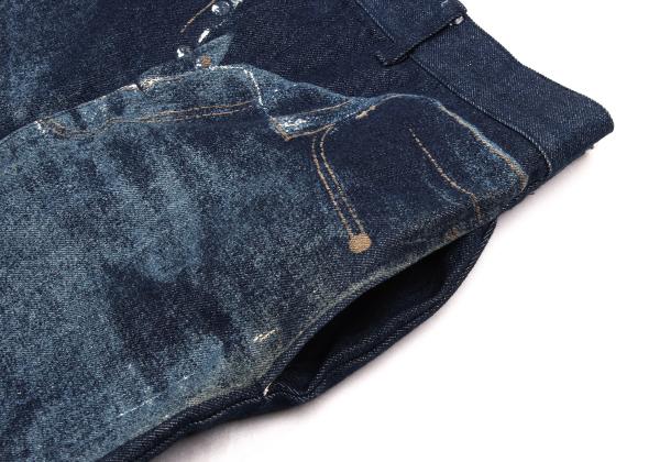 JPG by GAULTIER Jeans Print Denim Skirt Indigo Size 42
