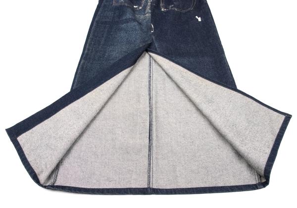 JPG by GAULTIER Jeans Print Denim Skirt Indigo Size 42
