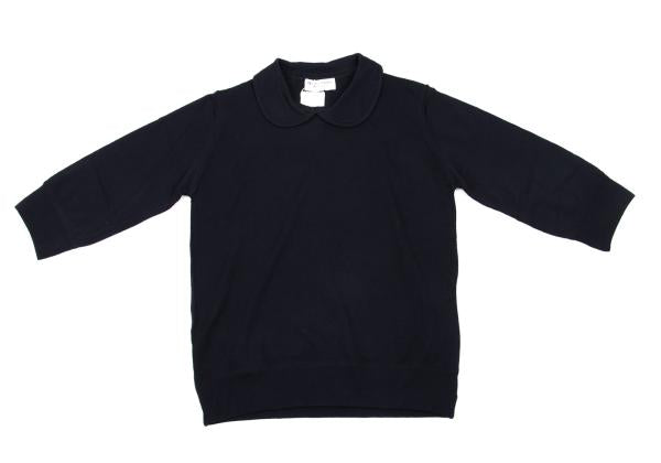 COMME des GARCONS robe de chambre Round Knit Navy Size M