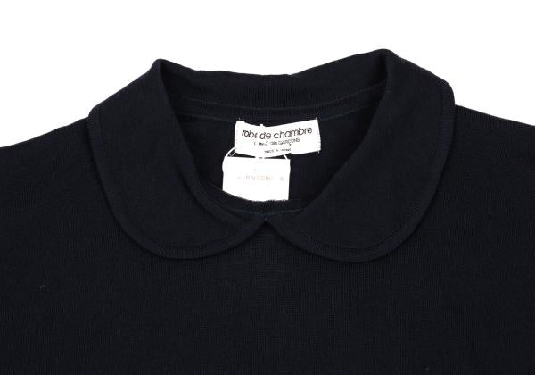 COMME des GARCONS robe de chambre Round Knit Navy Size M