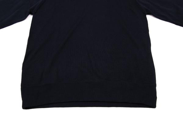 COMME des GARCONS robe de chambre Round Knit Navy Size M