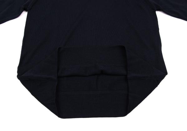 COMME des GARCONS robe de chambre Round Knit Navy Size M