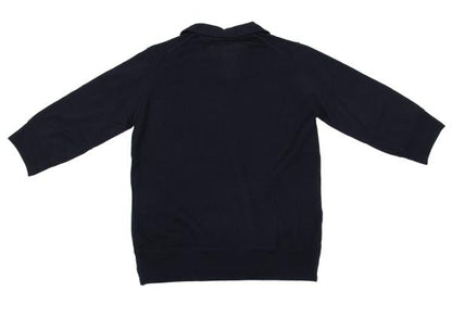 COMME des GARCONS robe de chambre Round Knit Navy Size M