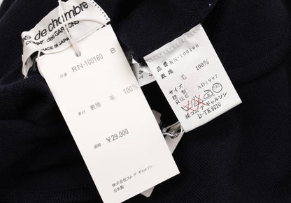 COMME des GARCONS robe de chambre Round Knit Navy Size M