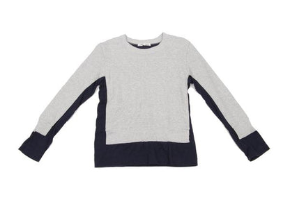 COMME des GARCONS Layered Design Sweatshirt Gray/Navy Size M