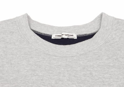 COMME des GARCONS Layered Design Sweatshirt Gray/Navy Size M