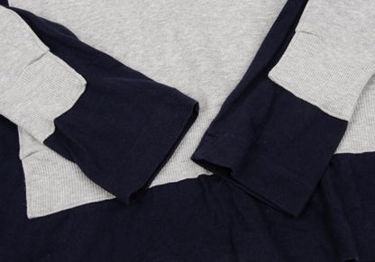 COMME des GARCONS Layered Design Sweatshirt Gray/Navy Size M