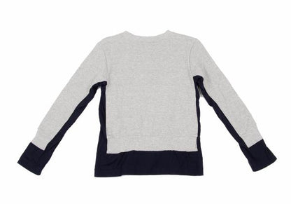 COMME des GARCONS Layered Design Sweatshirt Gray/Navy Size M