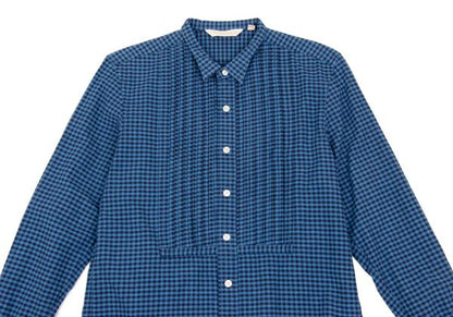 THE STYLIST JAPAN Blue Block Check Cotton Shirt Size XS