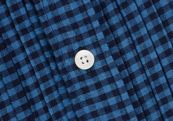 THE STYLIST JAPAN Blue Block Check Cotton Shirt Size XS