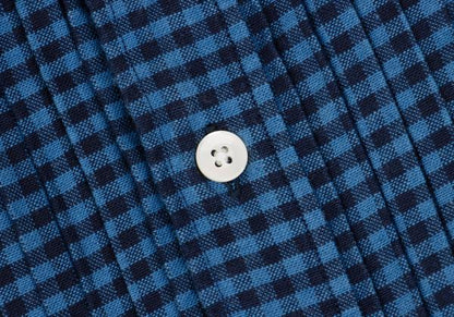 THE STYLIST JAPAN Blue Block Check Cotton Shirt Size XS