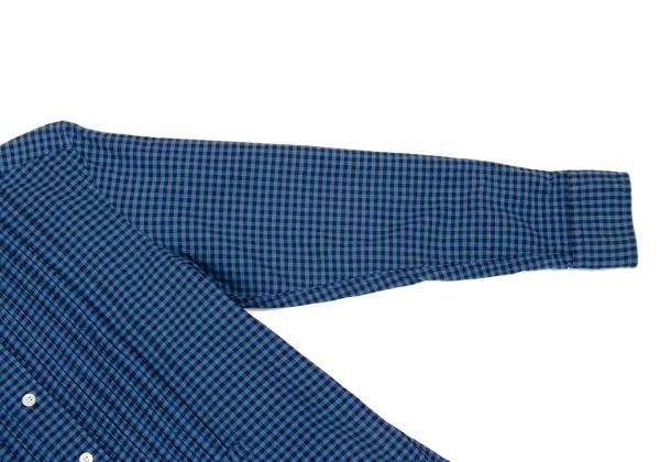 THE STYLIST JAPAN Blue Block Check Cotton Shirt Size XS