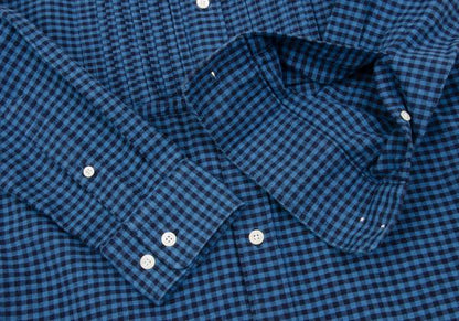 THE STYLIST JAPAN Blue Block Check Cotton Shirt Size XS