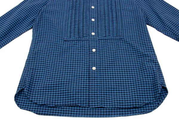 THE STYLIST JAPAN Blue Block Check Cotton Shirt Size XS