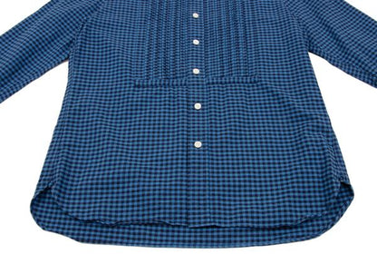 THE STYLIST JAPAN Blue Block Check Cotton Shirt Size XS