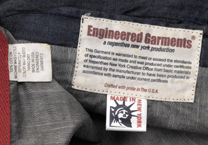 ENGINEERED GARMENTS Cotton Dungaree Work Shirt Size M
