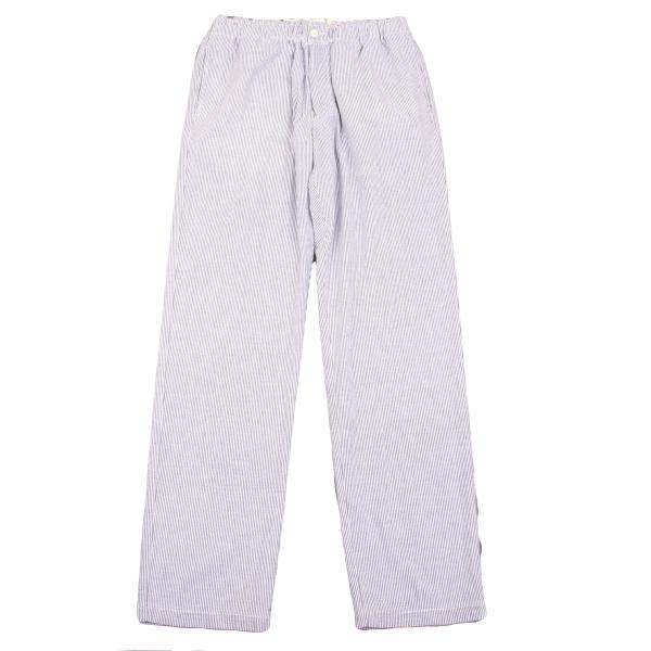 ENGINEERED GARMENTS Seersucker Stripe White Gray Pants Size M