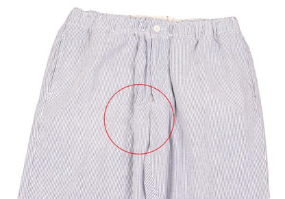 ENGINEERED GARMENTS Seersucker Stripe White Gray Pants Size M
