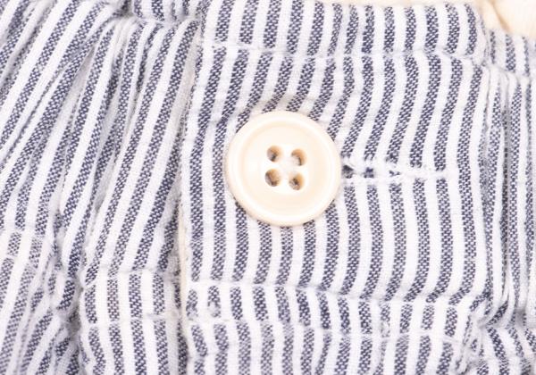 ENGINEERED GARMENTS Seersucker Stripe White Gray Pants Size M