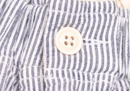 ENGINEERED GARMENTS Seersucker Stripe White Gray Pants Size M