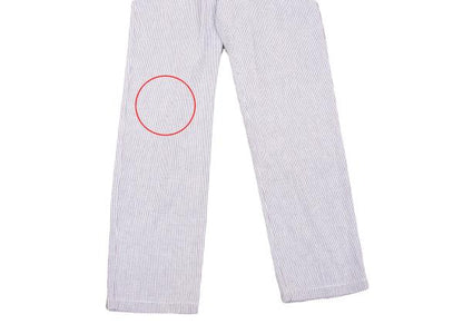 ENGINEERED GARMENTS Seersucker Stripe White Gray Pants Size M