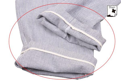 ENGINEERED GARMENTS Seersucker Stripe White Gray Pants Size M