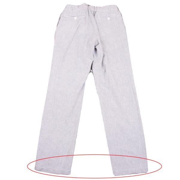 ENGINEERED GARMENTS Seersucker Stripe White Gray Pants Size M
