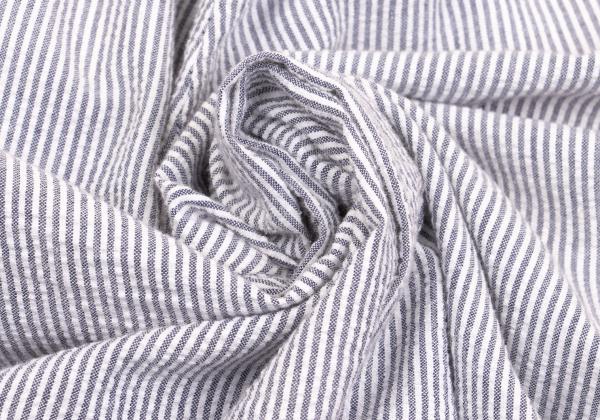 ENGINEERED GARMENTS Seersucker Stripe White Gray Pants Size M