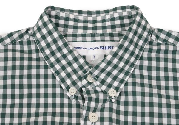 COMME des GARCONS SHIRT Block Check Shirt Green Size S