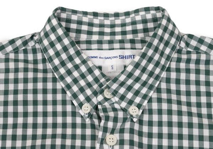 COMME des GARCONS SHIRT Block Check Shirt Green Size S