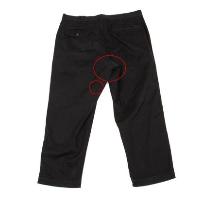 CDG Homme Plus Stretch Cotton Work Pants Black Size L