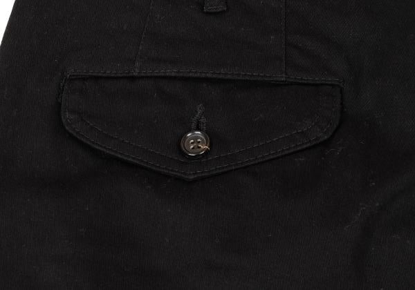 CDG Homme Plus Stretch Cotton Work Pants Black Size L