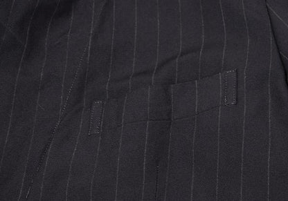 CDG Homme Deux Garment Dyed Poly Stripe Jacket Navy Size XS