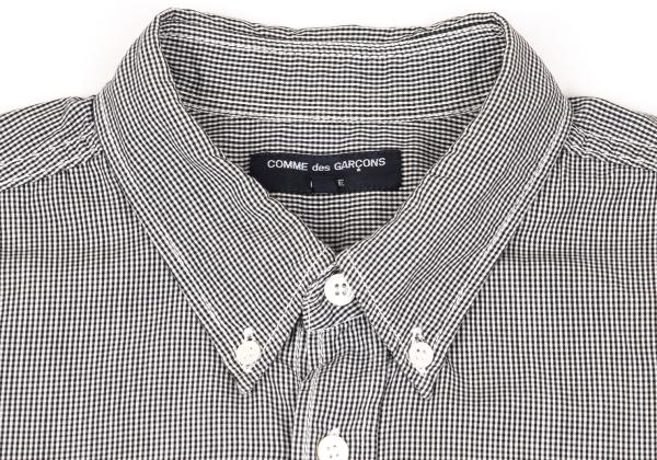 COMME des GARCONS HOMME Pin Check Short B/D Shirt Size S