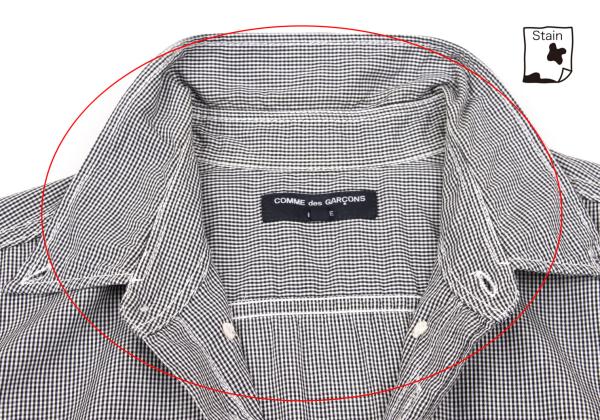 COMME des GARCONS HOMME Pin Check Short B/D Shirt Size S