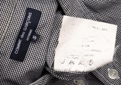 COMME des GARCONS HOMME Pin Check Short B/D Shirt Size S