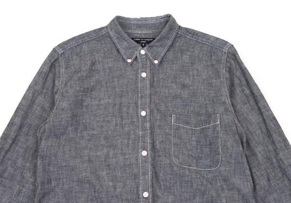 COMME des GARCONS HOMME Color Stitch Shirt Indigo Size S