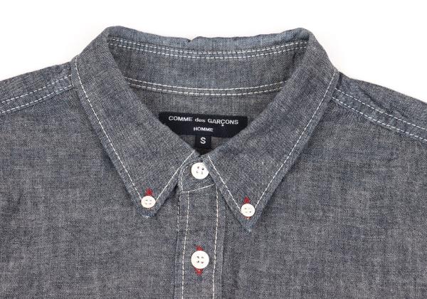 COMME des GARCONS HOMME Color Stitch Shirt Indigo Size S