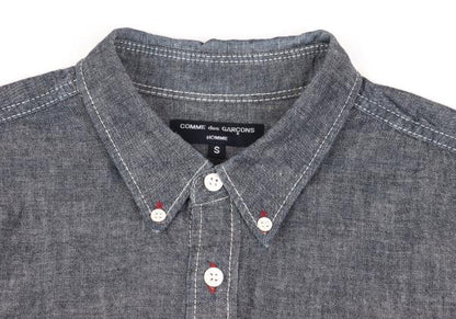 COMME des GARCONS HOMME Color Stitch Shirt Indigo Size S